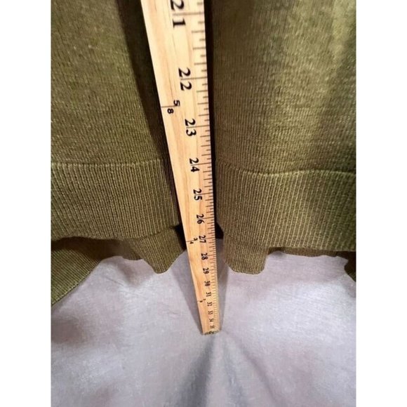 Andrea‎ Jovine Sweater Womens Small Green Long Sleeve Pullover Ladies - Picture 8 of 9